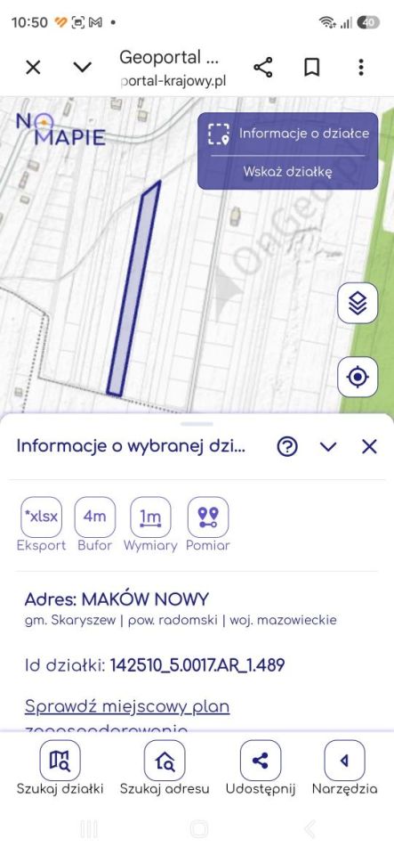 Działka rolna Maków Nowy. Zdjęcie 1