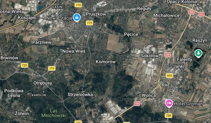 Działka rod Komorów
