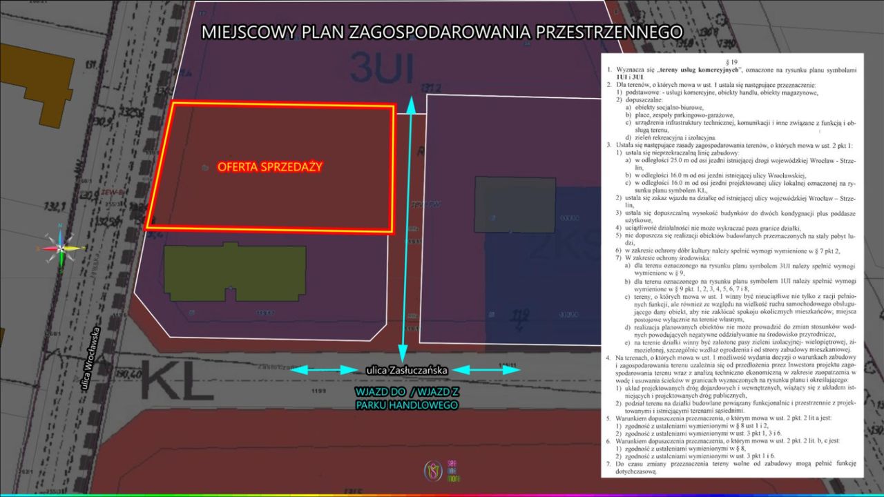 Działka inwestycyjna Żerniki Wrocławskie, ul. Zasłuczańska. Zdjęcie 6