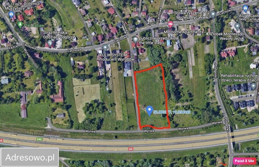 Działka rolna Kraków Podgórze Duchackie, ul. Wyrwa. Zdjęcie 9