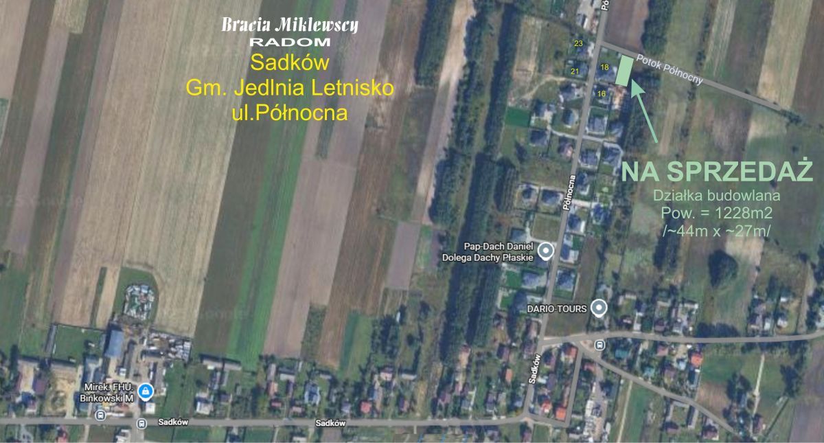 Działka budowlana Sadków. Zdjęcie 3