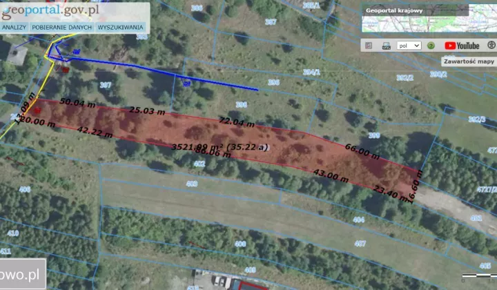 Działka leśna Wąchock, ul. Tychowska