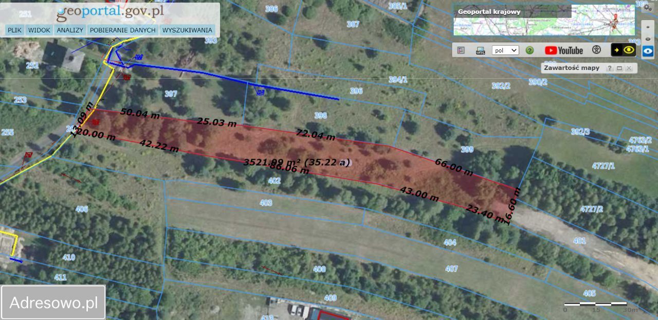 Działka leśna Wąchock, ul. Tychowska. Zdjęcie 1