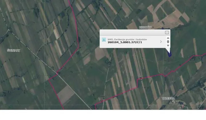 Działka rolna Biechów