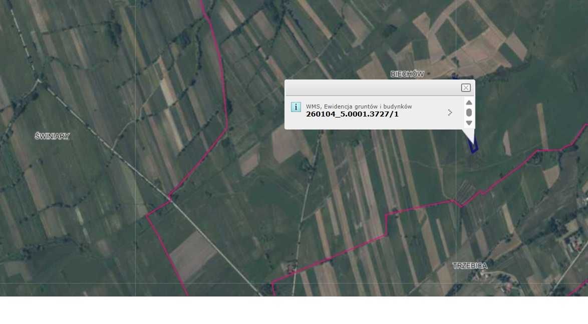 Działka rolna Biechów. Zdjęcie 1