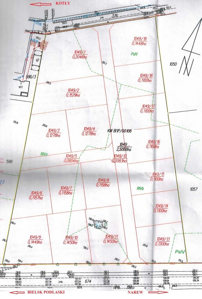 Działka budowlana Kotły. Zdjęcie 2