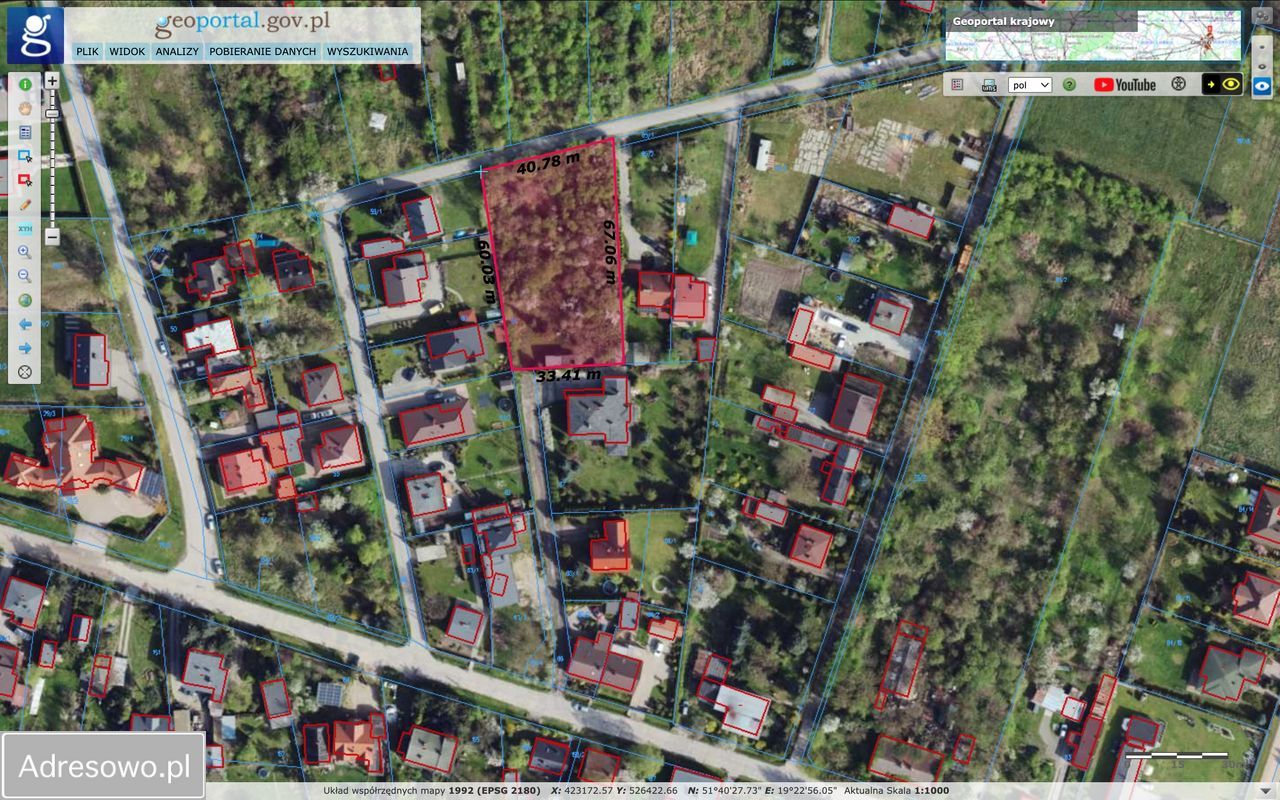 Działka budowlana Pabianice, ul. Kręta. Zdjęcie 2