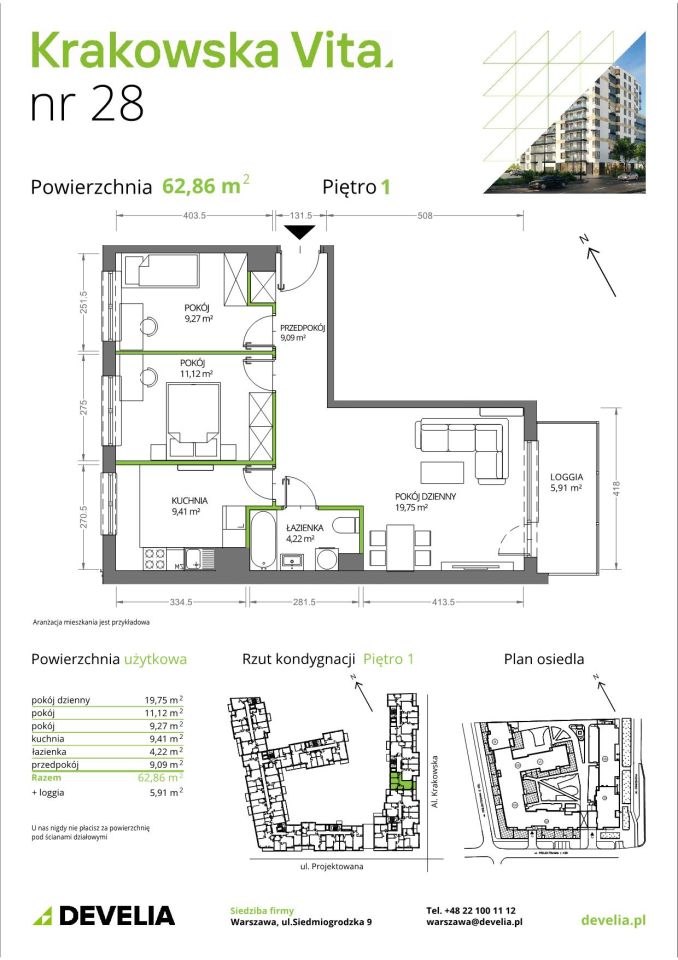 Mieszkanie 3-pokojowe Warszawa Włochy, al. Krakowska. Zdjęcie 10