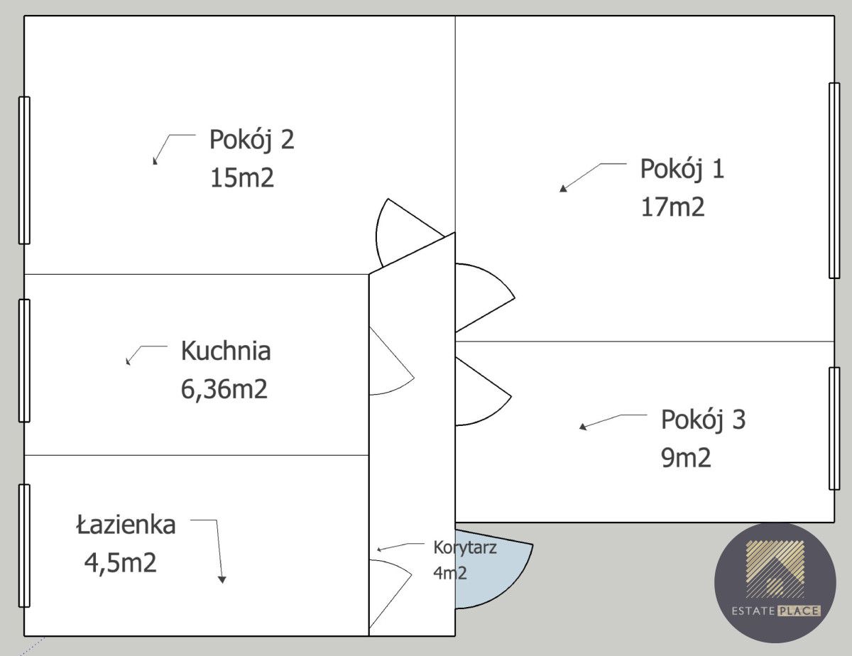 Mieszkanie 3-pokojowe Szczecin Pogodno, ul. Klemensa Janickiego. Zdjęcie 14