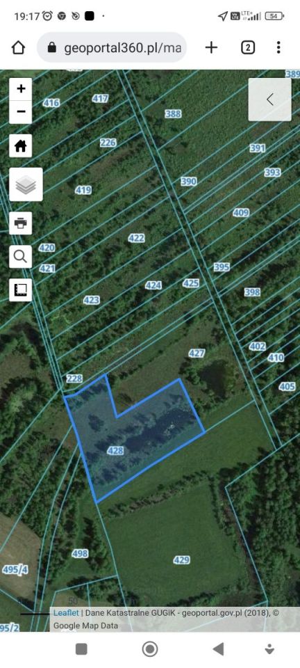 Działka rekreacyjna Kosiory. Zdjęcie 1