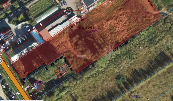 Działka rolno-budowlana Gdańsk Olszynka, ul. Modra