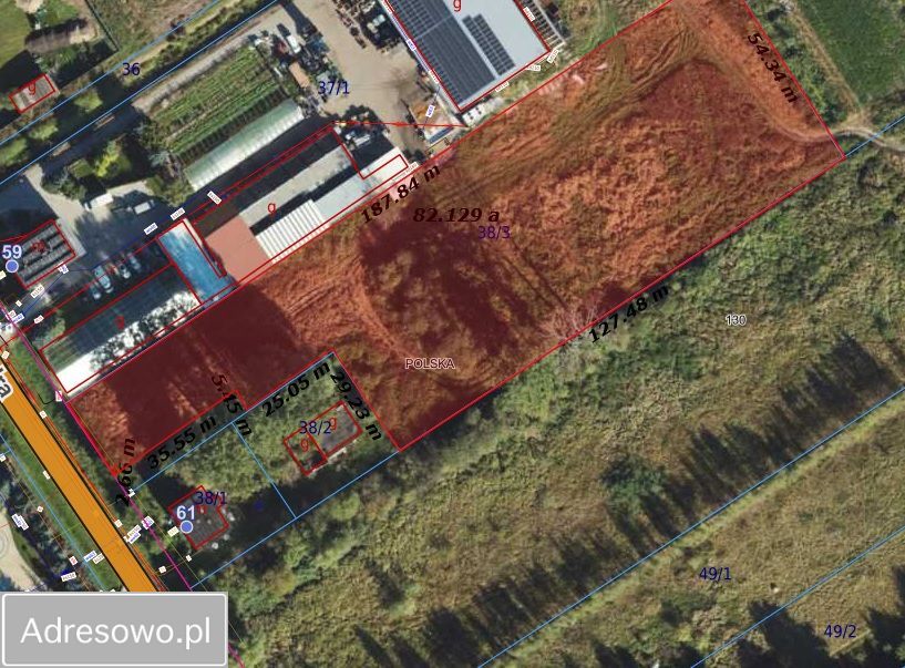 Działka rolno-budowlana Gdańsk Olszynka, ul. Modra