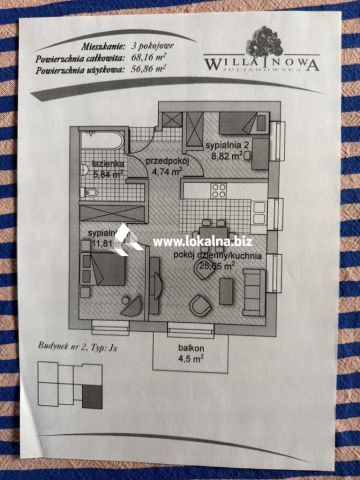 Mieszkanie 3-pokojowe Józefosław, ul. Alaski. Zdjęcie 47