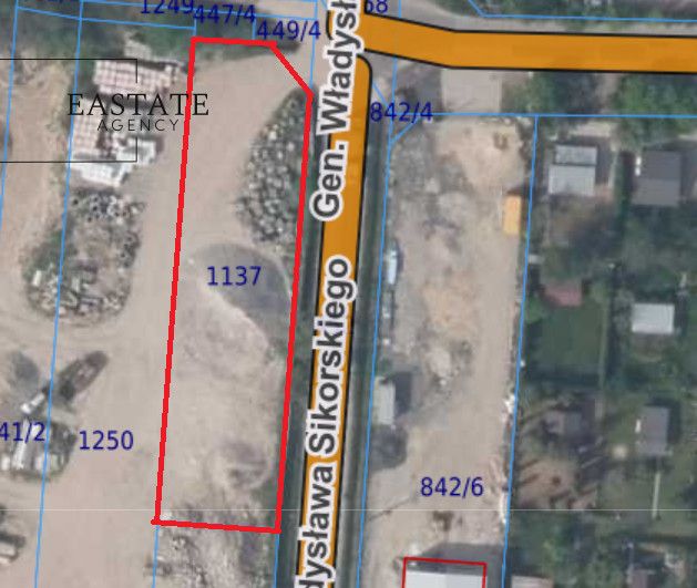 Działka inwestycyjna Klaudyn, ul. gen. Władysława Sikorskiego. Zdjęcie 3