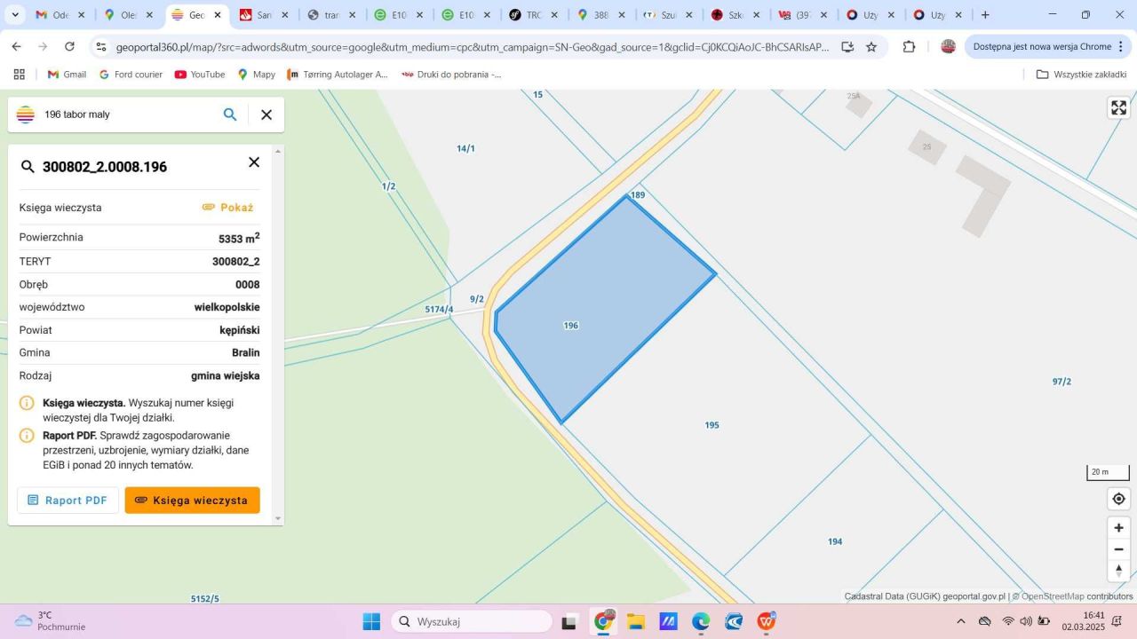Działka budowlana Bralin. Zdjęcie 4