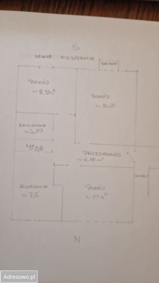 Mieszkanie 3-pokojowe Gorzów Wielkopolski Górczyn, ul. Franciszka Walczaka. Zdjęcie 8