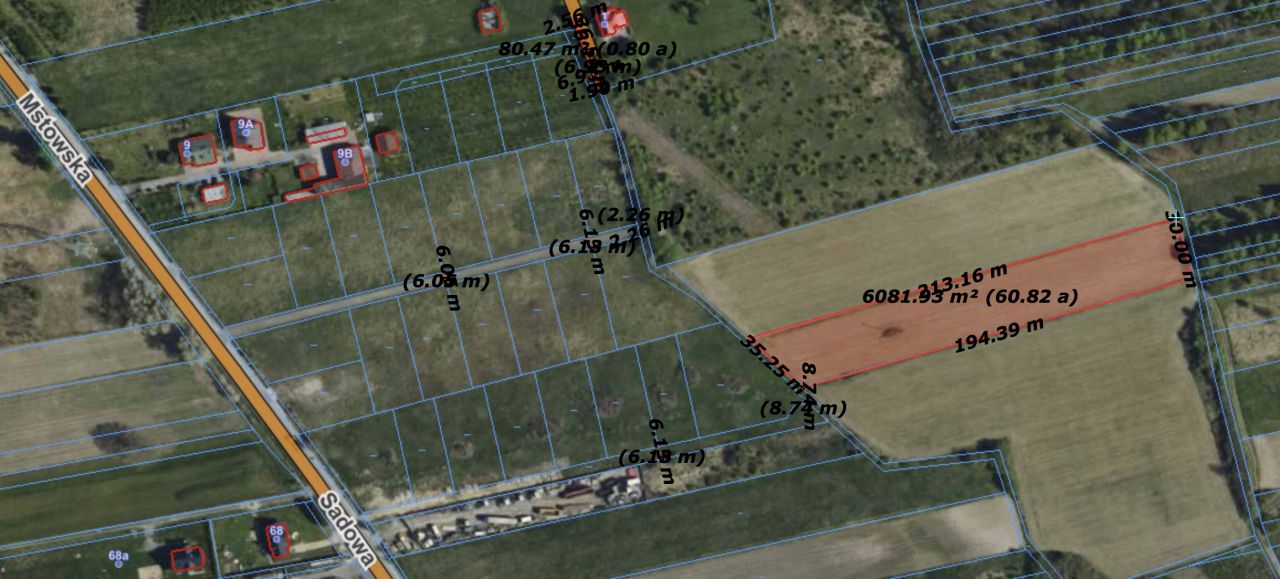 Działka rolno-budowlana Latosówka, Kasztanowa