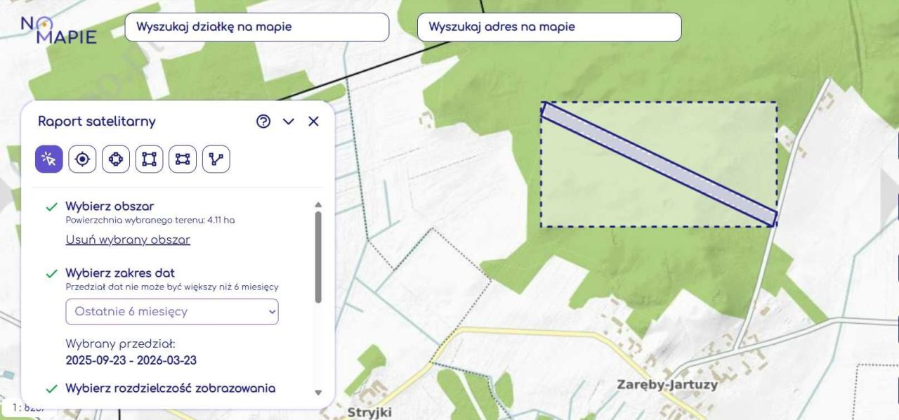 Działka leśna Zaręby-Jartuzy. Zdjęcie 7