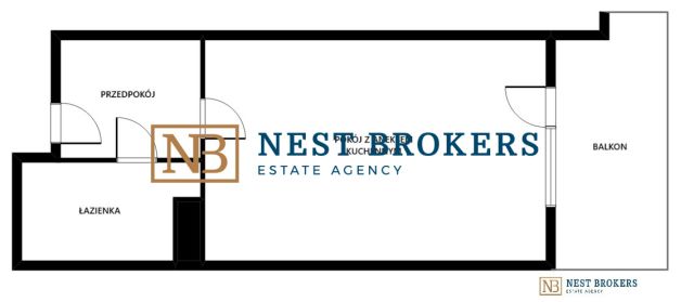 Mieszkanie 1-pokojowe Kraków Kozłówek, ul. Polonijna. Zdjęcie 11