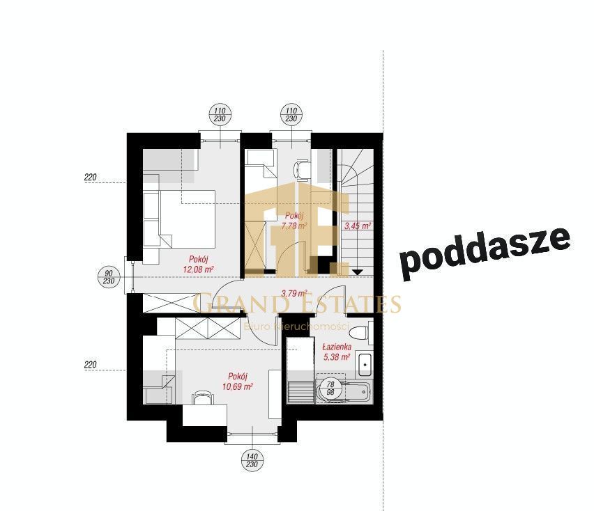 bliźniak, 4 pokoje Gdańsk Orunia, ul. Smoleńska. Zdjęcie 7