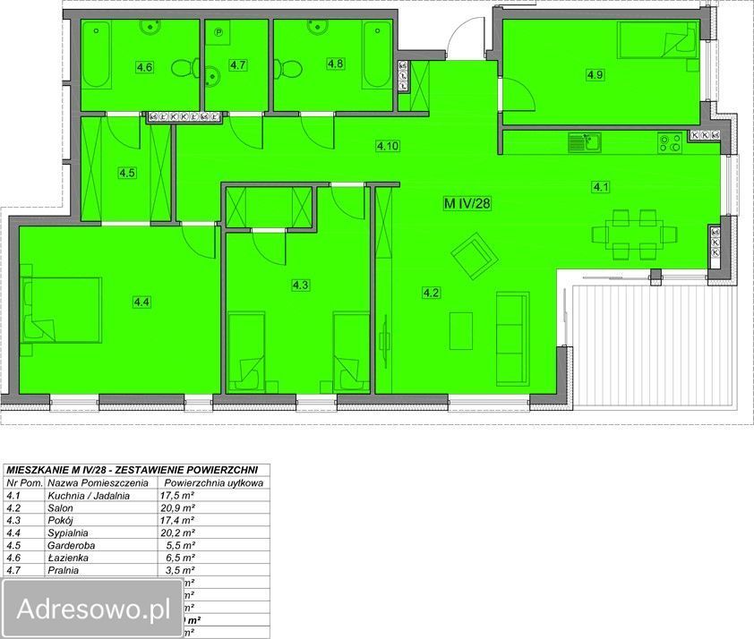 Mieszkanie 4-pokojowe Busko-Zdrój, ul. Władysława Broniewskiego. Zdjęcie 8