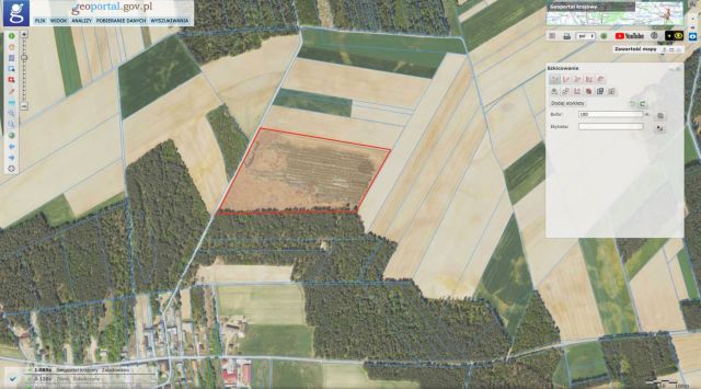 Działka rolna Gołasze-Dąb. Zdjęcie 1