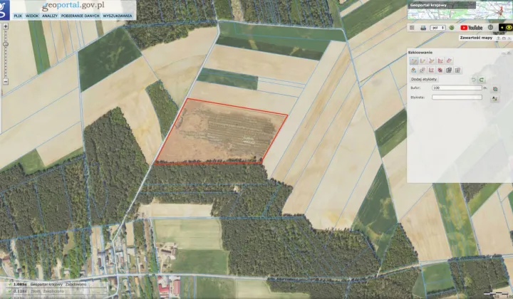 Działka rolna Gołasze-Dąb