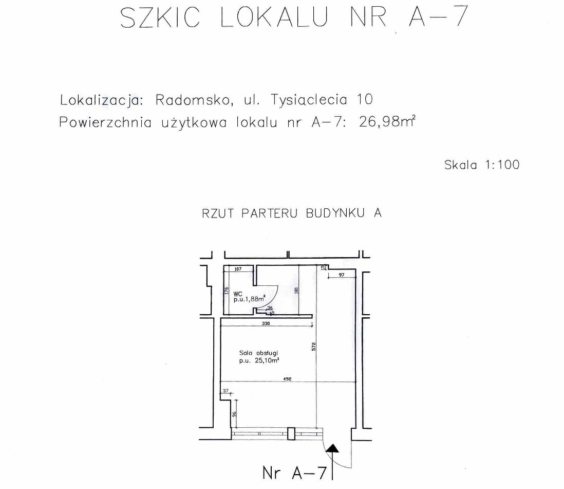 Lokal Radomsko Centrum, ul. Tysiąclecia. Zdjęcie 2