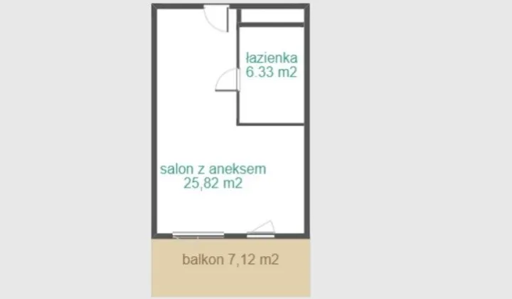 Mieszkanie 1-pokojowe Lublin Czuby