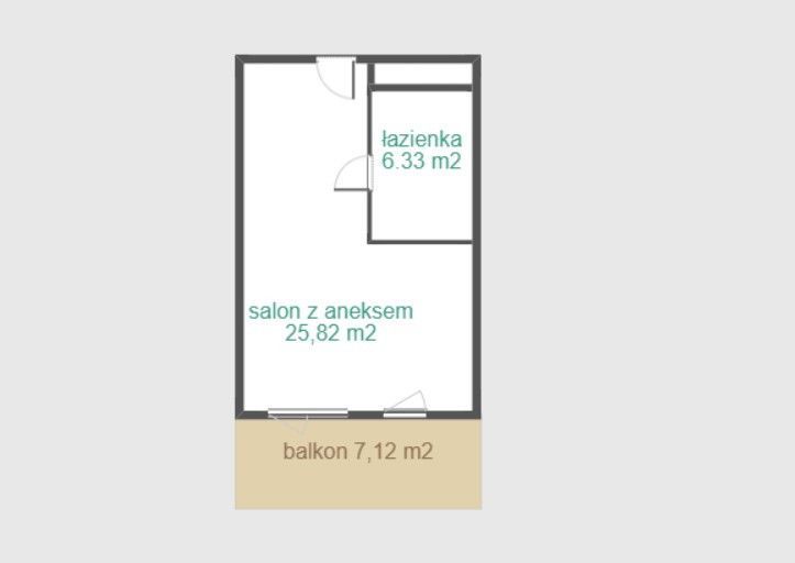 Mieszkanie 1-pokojowe Lublin Czuby. Zdjęcie 1