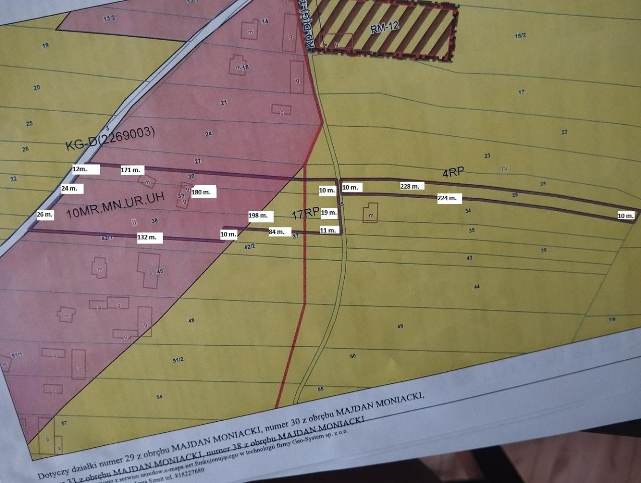Działka rolno-budowlana Majdan Moniacki. Zdjęcie 4
