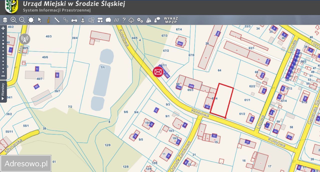 Działka budowlana Środa Śląska Centrum, ul. Kolejowa. Zdjęcie 6