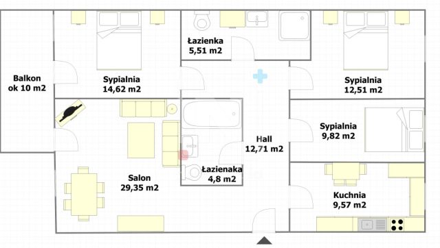 Mieszkanie 4-pokojowe Warszawa Ursynów, ul. Franciszka Marii Lanciego. Zdjęcie 15