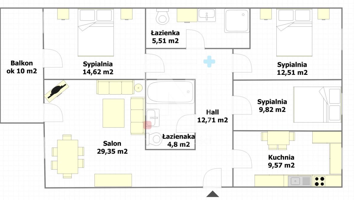 Mieszkanie 4-pokojowe Warszawa Ursynów, ul. Franciszka Marii Lanciego. Zdjęcie 15