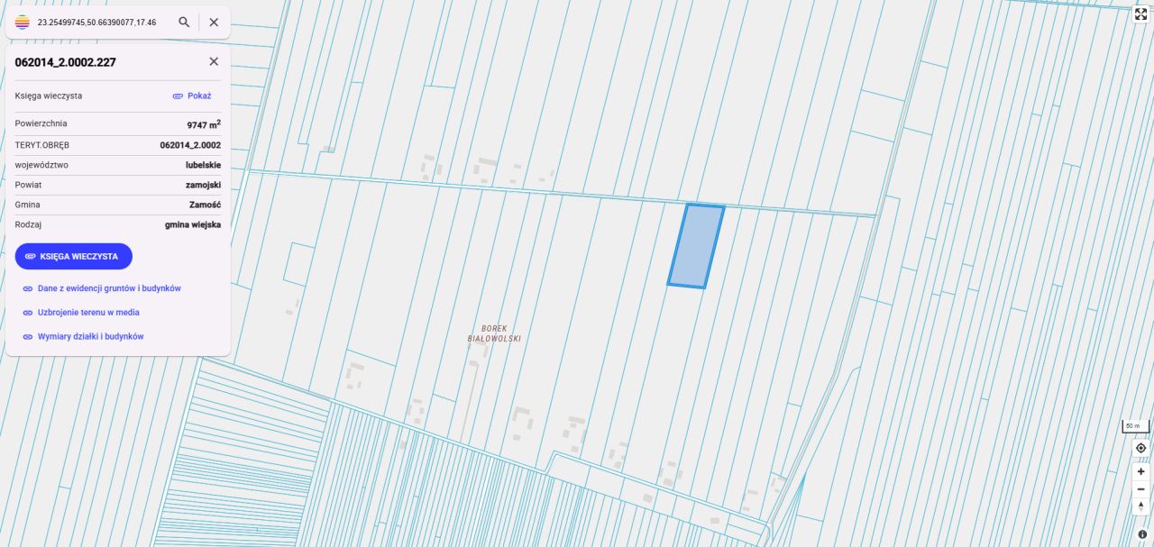 Działka rolno-budowlana Białowola Borek Białowolski. Zdjęcie 5