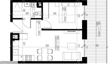 Mieszkanie 2-pokojowe Łódź Widzew, al. marsz. Józefa Piłsudskiego