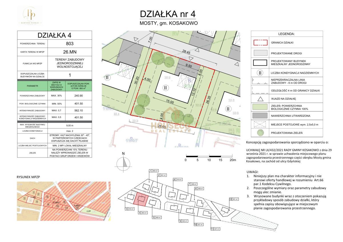 Działka inwestycyjna Mosty, ul. Modrzewiowa. Zdjęcie 11