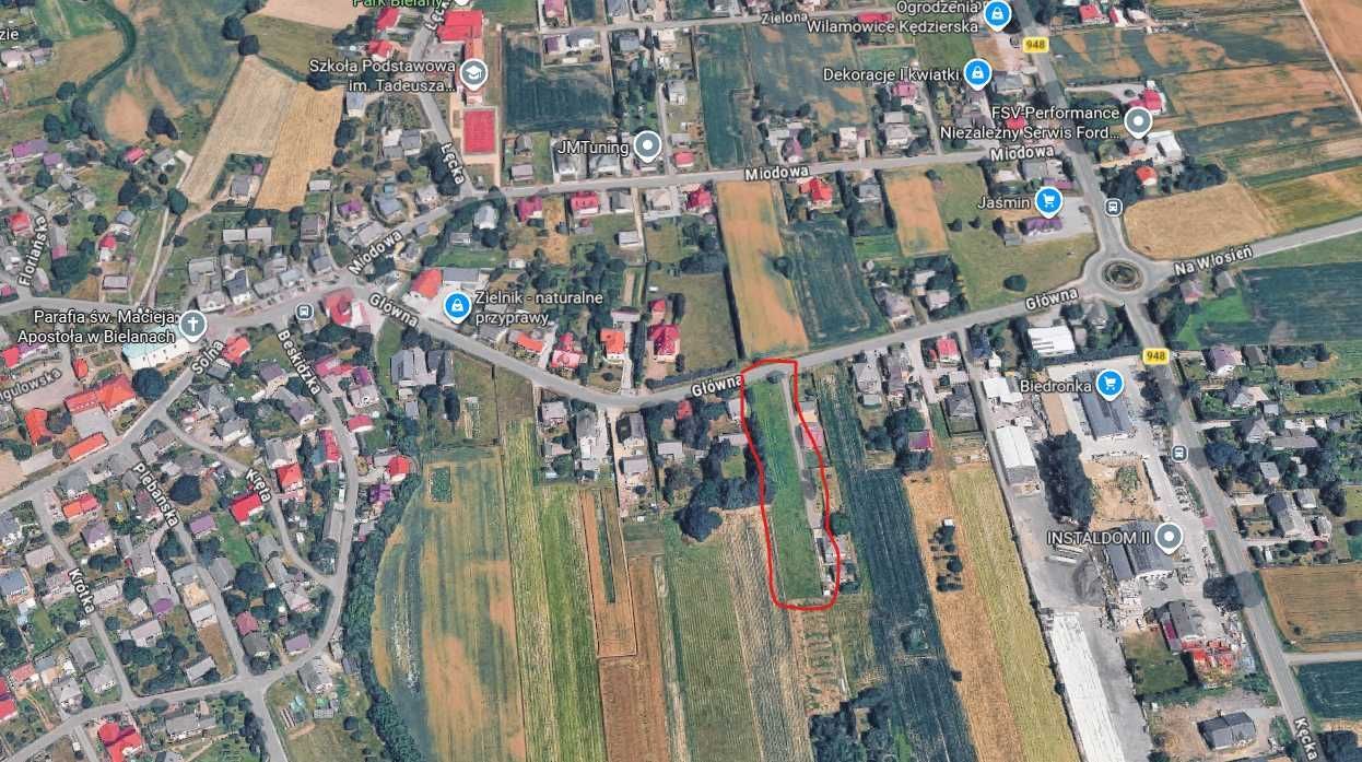 Działka budowlana Bielany, ul. Główna. Zdjęcie 1
