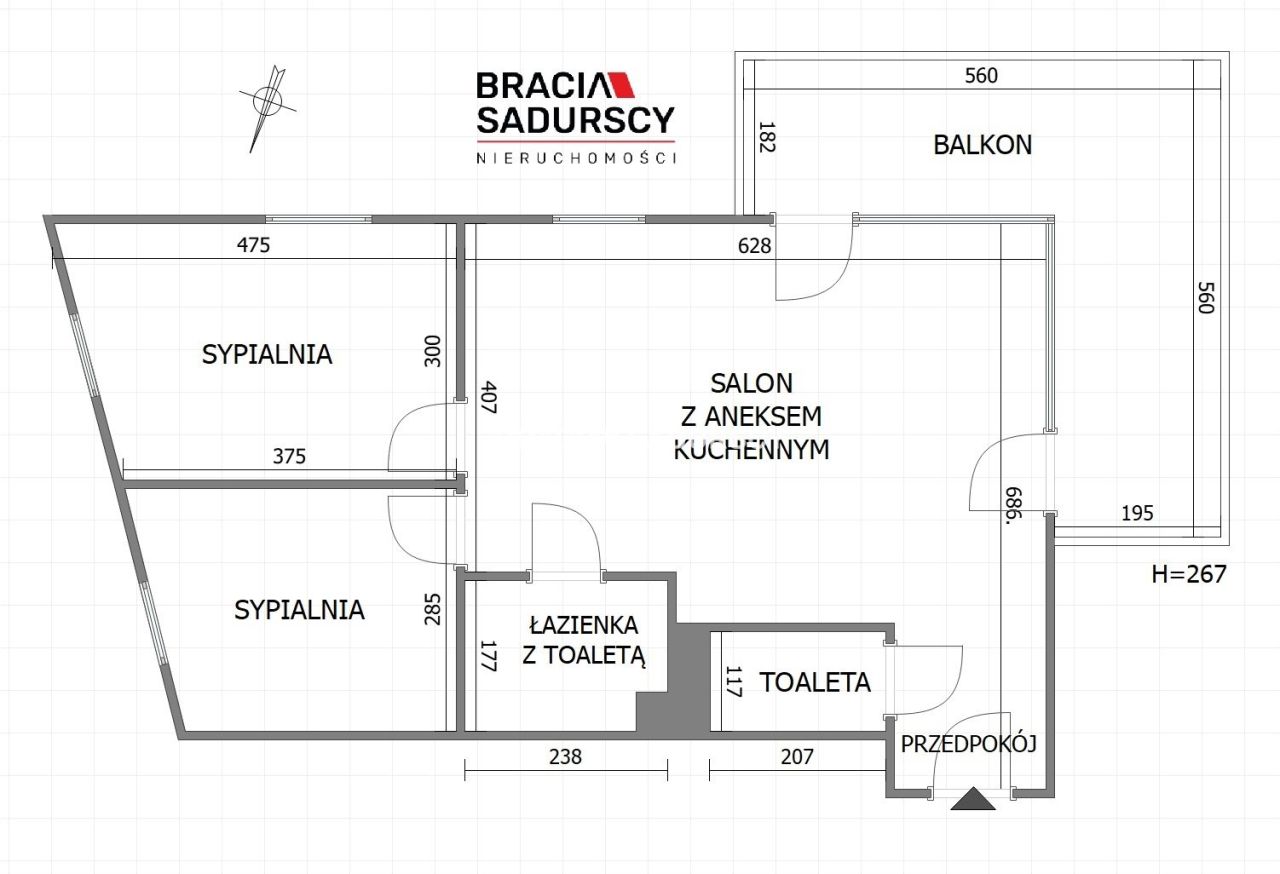 Mieszkanie 3-pokojowe Kraków Prądnik Czerwony, ul. Reduta. Zdjęcie 23