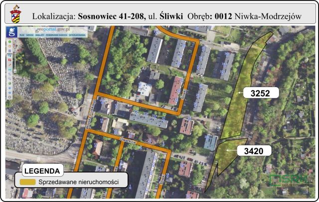 Działka inna Sosnowiec, ul. Adama Śliwki. Zdjęcie 1