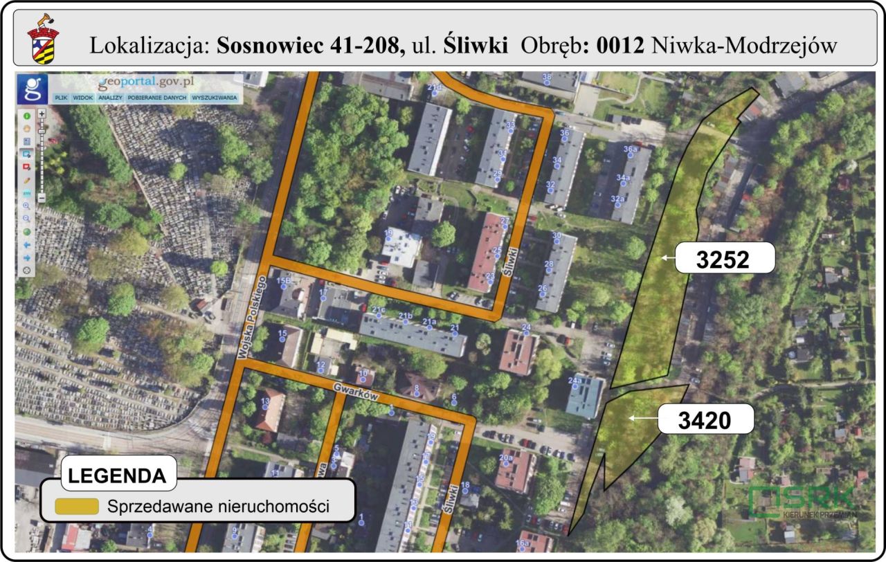Działka inna Sosnowiec, ul. Adama Śliwki. Zdjęcie 1
