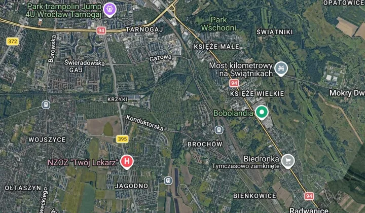 Działka rod Wrocław Brochów, ul. Wiaduktowa