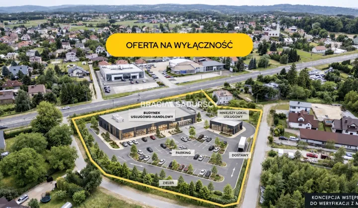 Działka inwestycyjna Tarnów Zabłocie, ul. Krakowska
