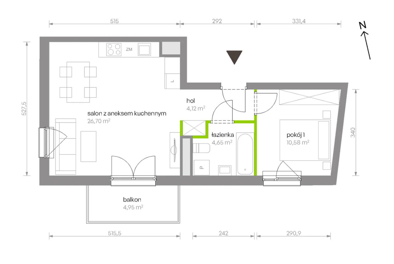 Mieszkanie 2-pokojowe Warszawa Chrzanów, ul. Szeligowska. Zdjęcie 8