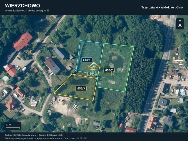 Działka budowlana Wierzchowo. Zdjęcie 2