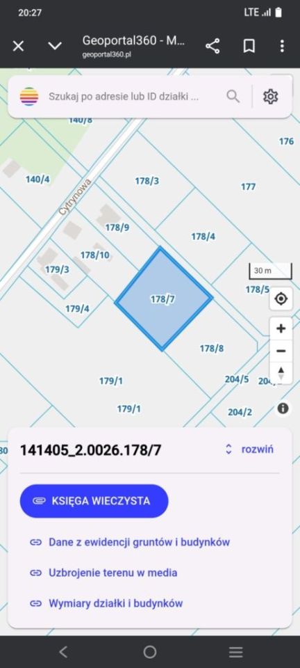 Działka budowlana Wymysły, ul. Cytrynowa. Zdjęcie 4