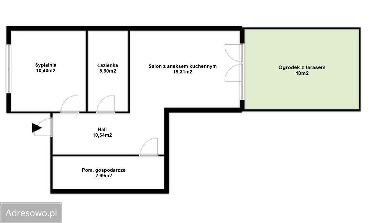 Mieszkanie 2-pokojowe Rzeszów Drabinianka, ul. Jazowa. Zdjęcie 18