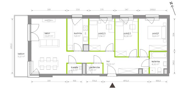 Mieszkanie 4-pokojowe Warszawa Chrzanów, ul. Szeligowska. Zdjęcie 8