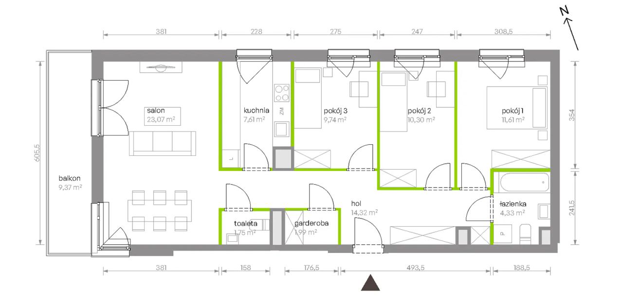 Mieszkanie 4-pokojowe Warszawa Chrzanów, ul. Szeligowska. Zdjęcie 8