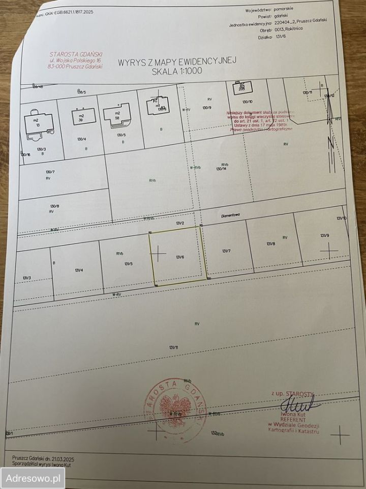 Działka budowlana Rokitnica, ul. Diamentowa. Zdjęcie 5